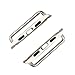 S&C 2 PCS/Set Omnipotent Watchband Adapter Seamless Metal Connector Watchband Connector + Screwdriver For Apple Watch For iwatch 38mm (Silver)