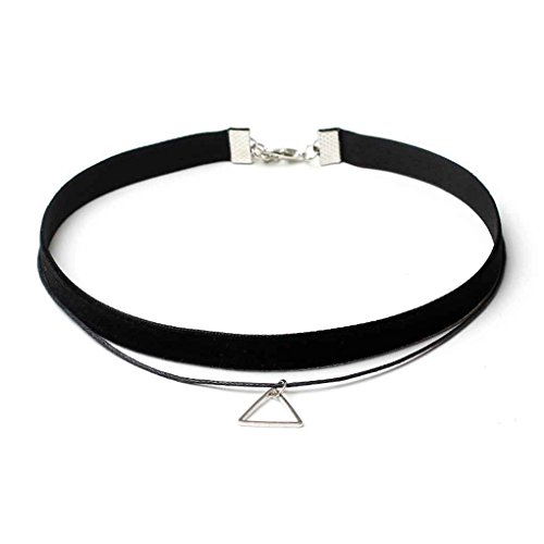 Beaums-Collana-8pcs-sexy-nero-punk-Velvet-Lace-Choker-della-collana-del-collare-di-Chocker