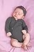 L'ovedbaby Unisex Baby 100% Organic Kimono Bodysuit (Gray, 3-6m)