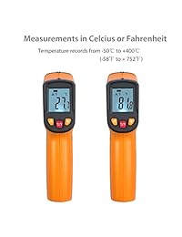 Proster sin contacto termómetro infrarrojo digital IR Temperatura pistola láser instant read máxima Medida para cocina cocinar Automotive