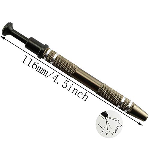 Magic&shell 1PC 4 Prong Standard Pick-up Tool Metal Grabber IC Chips Tiny Components Tool Jewel Diamond Gem Tweezers