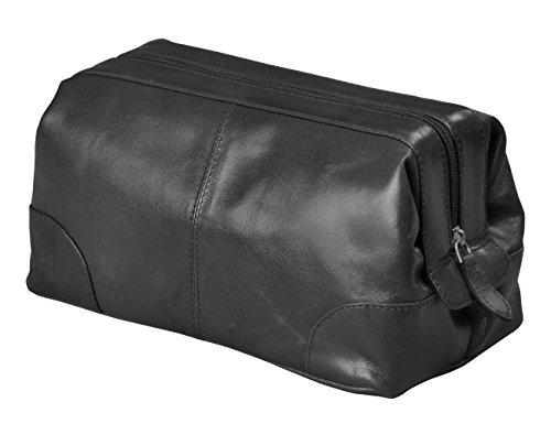 Mens Toiletry Bag Dopp Kit by Bayfeild Bags- Shave Kit Bag Keeps Toiletries Organized For Travel (10x5x5) (black)