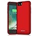 Battery Case for iPhone 8/7, 6000mAh Portable Rechargeable Battery Pack Charger Case for Apple iPhone 8 iPhone 7 [4.7 Inch] Extended Charging Case Protective Power Bank Backup Cover - Red
