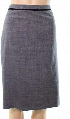 Hugo Hugo Boss Black Women's A-Line Wool Skirt Gray 14
