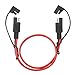 iGreely SAE Extension Cable - 14AWG SAE Quick Disconnect Wire Harness for Solar Panel, Battery, Motorcycle, Cars, Tractor - 1.6Ft/50cm