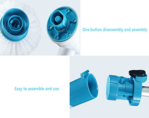 3 Scrubber+Rechargeable+Cordless+Bathroom+Waterproof