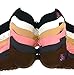 WHITE APPAREL Unlined Neutral Solid Color Demi Cup Laced Plain Bras (Pack of 6)