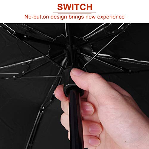 Lejorain Pocket Lightweight Travel Sun&Rain Umbrella for Women Men Kids- Waterproof& UV Protection Parasol Summer Umbrella(Blue)