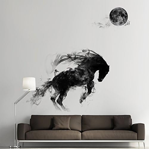OLSR Horse Wall Stickers Kids Room Bedroom Decor Waterproof Living Room Bedroom Art Mural Decal Sticker Wallpaper (Horse)