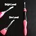 eQFeast Improved Black Marked Size - Rechargeable Lighted Crochet Hooks with Interchangeable Heads(9 Sizes,2.5mm to 6.5mm)-LED Lite Hooks Sets for DIY Weave Yarn