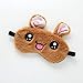 4 Pack Cute Animal Sleeping Sleep Mask Soft Plush Blindfold Cute Rabbit Panda Koala Eye Cover Eyeshade for Kids Teens Girls Women