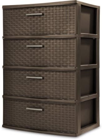Sterilite 4 Drawer Wide Weave Tower 