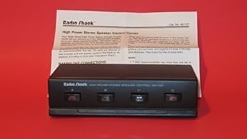 radio shack high power speaker control center