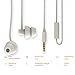 MAXROCK (TM Unique Total Soft Silicon Sleeping Headphones Earplugs Earbuds with Mic for Cellphones,Tablets and 3.5 mm Jack Plug (White)