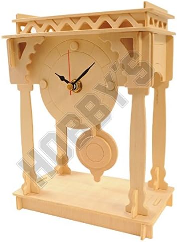 Wood Craft Assembly Bracket Clock Wooden Construction Clock Kit