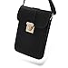 WOZEAH Crossbody Purse And Handbags Mini Cellphone Pouch Wallet Bag (black)