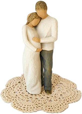 Willow Tree Baby Themed Figurine with Westbraid Doily (Home)