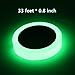 Captank Glow Tape in The Dark Luminous Tape roll Sticker Removable Waterproof Rechargeable Photoluminescent Glow Tape Theatre Stage,Party, Clothes Safety Egress Markers (33 Feet 0.8 inch)