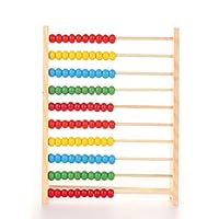 Jun Da Classic Wooden Educational Counting Toy Math Numbers Counting Beads Learning Abacus Toy