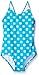 Kanu Surf Girls' Melody Beach Sport one Piece Swimsuit, Suzie Aqua Dot, 14