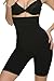 Ekouaer Women's Tummy Control Shapewear Butt Lifter & Thigh Slimmer,Black,M
