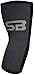 SB SOX Compression Elbow Brace (Pair) – Great Support That Stays in Place – for Tennis Elbow, Tendonitis, Arthritis, Golfers Elbow – Perfect for Weightlifting, Sports, Any Use (Black/Gray, X-Large)