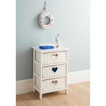 High Quality Wicker 3 Drawer Chest Amazon Co Uk Baby