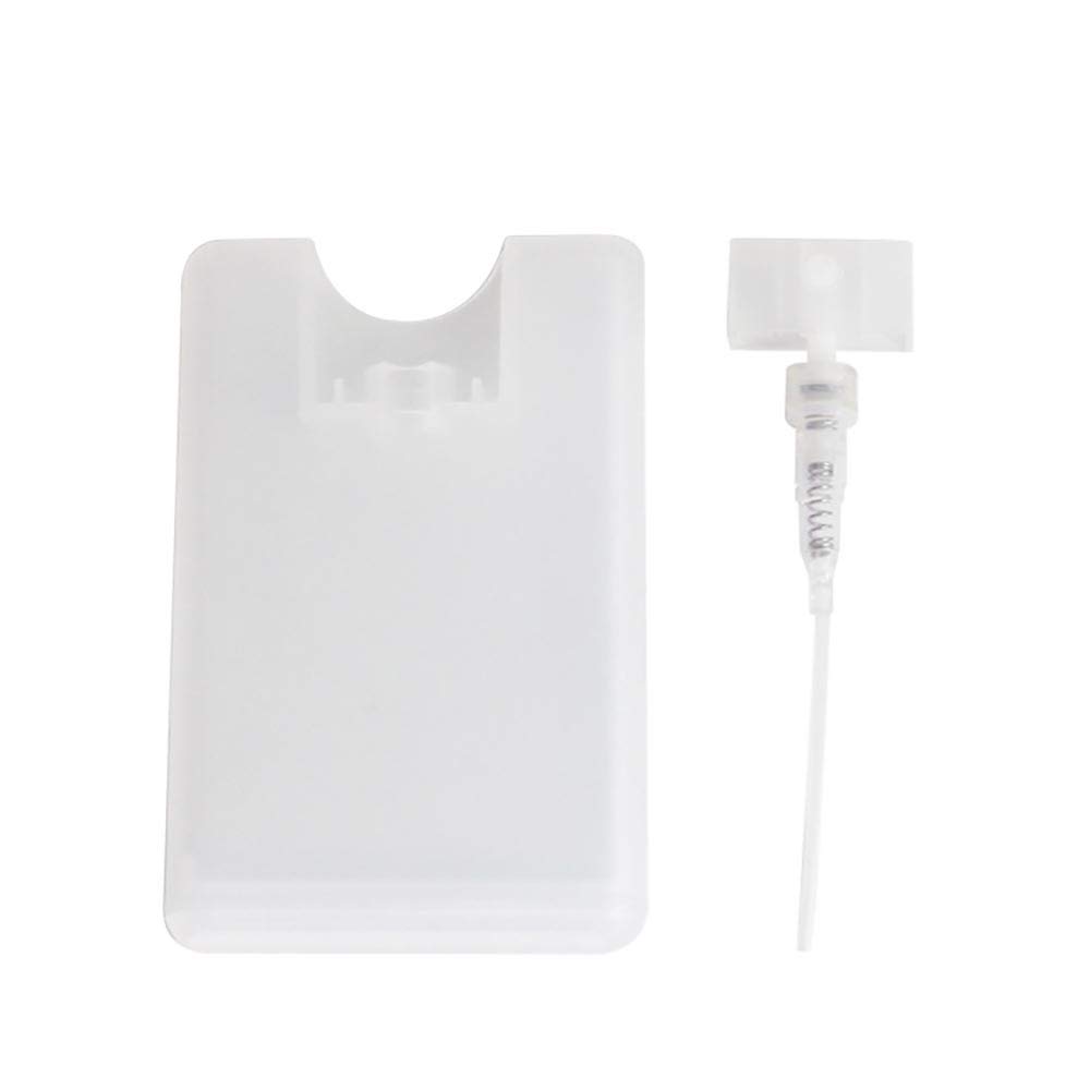 UTENEW 20ml Cardcase-like Plastic Perfume Spray Bottles 5PCS Travel Fine Mist Bottle Protable Refillable Moisturizing Sprayer Box Pocket-size Hairspray Bottle for Essential Oils, Makeup Cosmetic