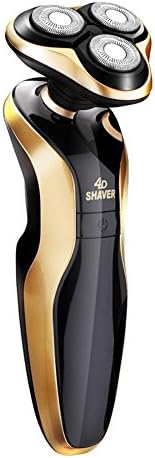 IWANTU Electric Shavers Men Rechargable Waterproof Rotary Electric Shaver Golden (Wet & Dry)