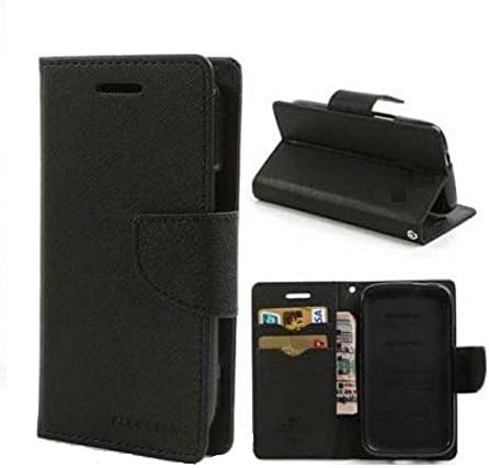 COVERNEW Mercury Pocket Flip Cover for Samsung Galaxy J5 Pro - 2017-5.2 inches - Full Black