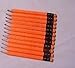 Half Pencils with Eraser - Golf, Classroom, Pew - Hexagon, Sharpened, #2 Pencil, Color - Neon Orange, Box of 72 Pocket Pencils™