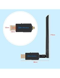 Adaptador WiFi USB   Dual Band 2.4G 5G Mini WiFi AC Wireless Network Card Dongle con antena de alta ganancia para ordenador portátil de sobremesa PC soporte Windows XP Vista 7 8 8.1 10