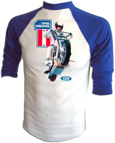 Vintage Evel Knievel 1973 Ideal Toy Company Stunt Cycle Promo Iron-On T-Shirt