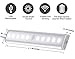 JEBSENS - T05 LED Under Cabinet Lighting, Rechargeable Battery Operated Closet Light with Motion Sensor, Stick on anywhere, Wireless On/Off/Auto Switch, Cool White