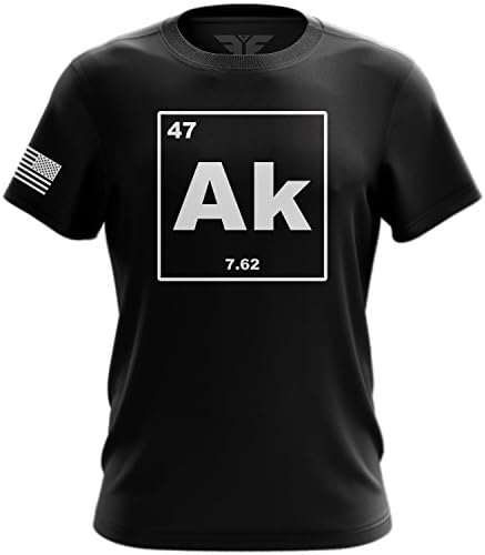 AK47 T-Shirt Made In USA Patriotic Gun T-Shirt - XX-Large