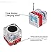 Haoponer Portable Mini Digital Display Screen Speaker USB Flash Drive Micro SD/TF Card Music MP3 Player FM Radio Silver