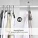 SONGMICS 30 Pack Pants Hangers, 16.7 Inches Long Velvet Trousers Hangers with Adjustable Clips, Heavy-Duty, Non-Slip, Space-Saving for Pants, Skirts, Coats, Dresses, Tank Tops, Gray UCRF12V30
