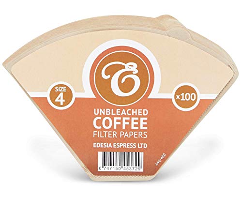 EDESIA ESPRESS - Kaffee-Filtertüten - ungebleicht - Größe 4-100 Stück