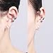 OwMell 925 Sterling Silver Ear Clip Cuff Wrap Vintage Carved Leaf Earrings Eardrop Non Pierced