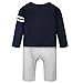 Baby Boy Navy Jumpsuit Romper 2 Pcs Long Sleeve Clothing Outfit Sets with Jacket