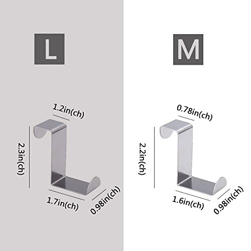 Towel Coat Rack Hats - Free Moving Adjustable Stainless Steel Hooks For Towels,Hats,Hand Bags,Kitchen,Bedroom,Drawer Saving Storage Space.(3 Pack)