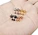 FIBO STEEL 4Pairs Stainless Steel Stud Earrings for Men Women Ear Piercings Set,3MM