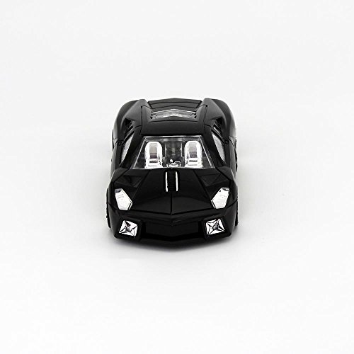 CHUYI Car Shape Wireless Mouse 2.4Ghz Optical Mice Gaming Mouse For PC/Laptop Computer(Black)