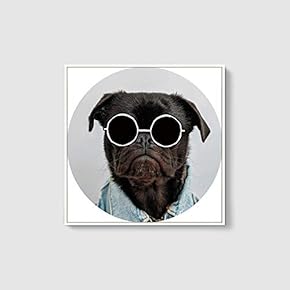Framed Canvas Wall Art for Living Room, Bedroom Cute Animal Theme Canvas Prints for Home Decoration Ready to Hang - 16x16 inches