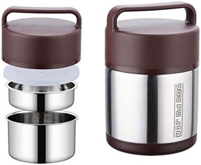 HTISRJBO Thermos cup 1.6L Food Thermos Vacuum Stainless Steel Bento Lunch Box for Kids School Lunchbox Food Container with Compartments