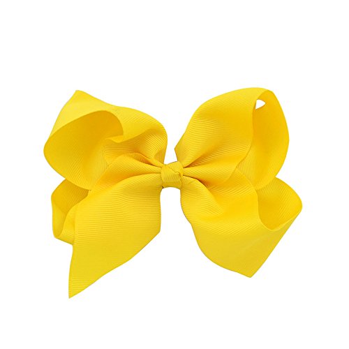 YHXX YLEN 6inch Large Solid Grosgrain Ribbon Hair Bows With Alligator Clips For Teens Kids Set Of 20 Color - Thumbnail 6