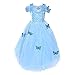 Loel Cinderella Dress Princess Costume Simulation Butterfly Dress,120cm for 4-5YS