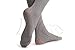 Warm Striped Grey With Black Velvet Silicon Floral Garter 60 Den - Hold Ups