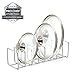 Pro Chef Kitchen Tools Stainless Steel Pot Lid Organizer - Keep Your Cabinets Organized with Metal Vertical Storage Shelf To Hold Pan Lids, Plates, Dishes, Cutting Boards (Packaging may vary)