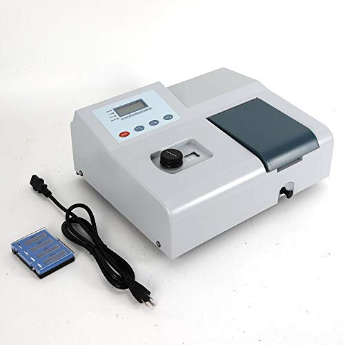 YUNRUS Digital Visible Spectrophotometer Lab Equipment Spectronic with Glass Cuvette